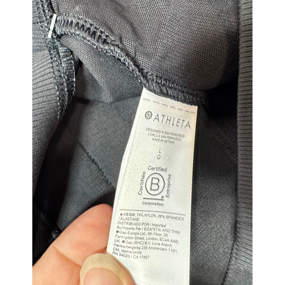 Athleta Venice Flare Pant Black Stretch Active Flared Pants Work Size Large NEW - Picture 9 of 10